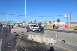 La circulación se vio afectada por el accidente ocurrido en la madrugada.