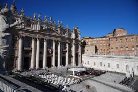 Plaza de San Pedro, en el Vaticano