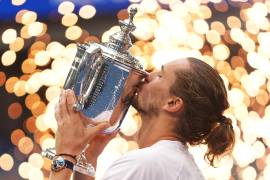 Alexander Zverev celebra en Nueva York, donde seis años antes había dejado escapar el título ante Dominic Thiem.
