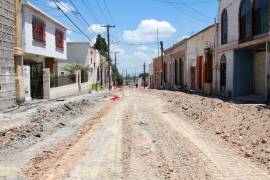 La primera etapa que abarca de Aldama a Juárez lleva considerable avance; solo falta colocar el concreto estampado.