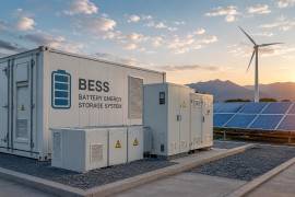 Imagen ilustrativa del sistema BESS que será presentado en Saltillo, una tecnología diseñada para almacenar energía y aprovecharla de forma eficiente en hogares, comercios e industrias.