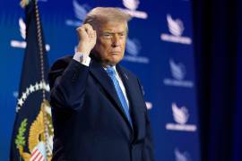 El presidente de Estados Unidos, Donald Trump, se dirige al público tras hablar en la conferencia de la Coalición Fe y Libertad en el Washington Hilton, el viernes 26 de junio de 2026, en Washington.