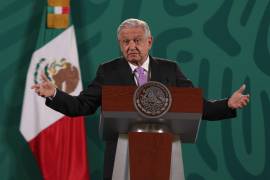 Txt reclamo - El presidente Andrés Manuel López Obrador durante la conferencia matutina desde Palacio Nacional.