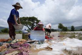 El tifón Yagi azotó antes Vietnam, el norte de Tailandia y Laos, donde dejó cerca de 350 muertos.