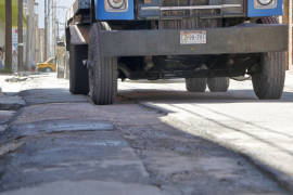 Estancadas, obras de repavimentación en calles del centro de Saltillo