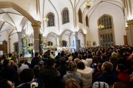 El santuario lució lleno durante la misa solemne celebrada este 12 de diciembre.