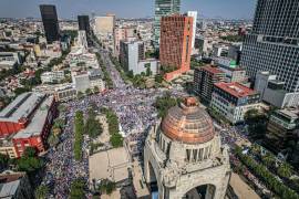 Fotografías compartidas por la Jefa de Gobierno de la Ciudad de México sobre el mitin.