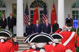 La llegada del presidente Xi Jinping a la Casa Blanca se celebró con pompa y circunstancia que no cubrieron las cadenas de televisión de EU, las cuales todavía boicoteaban al grupo de prensa de la Casa Blanca.
