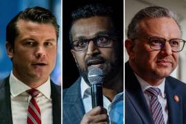 Pete Hegseth como secretario de Defensa, Kash Patel como director del FBI y Massad Boulos como asesor principal de la Casa Blanca para asuntos árabes y de Medio Oriente.