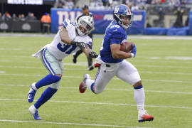 Saquon Barkley está listo para 'correr a través de una pared' gracias a Tom Brady