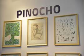 Saltillo, Coah. Mex. 17 de Septimebre Expo Pinocho en el Stand de Italia en la Fila Internacional del Libro