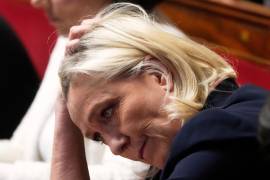 La dirigente ultraderechista francesa Marine Le Pen en la Asamblea Nacional en París, el 1 de abril del 2025.