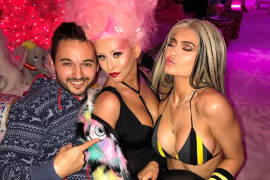 Christina Aguilera tuvo una loca fiesta de cumpleaños, incluso se besó con Kylie Jenner