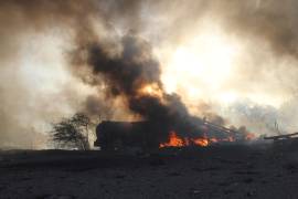 El incendio generó la movilización de los cuerpos de seguridad.
