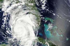 Una imagen del huracán Idalia durante su paso el 29 de agosto del 2023 por el Golfo de México hacia Florida.