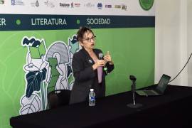 Arteaga, Coah. Mex. 17 de septiembre del 2021 Conferencia Gramatica, Lenguaje incluyente y desigualdad de género, impartida por Concepción Company Company, en el marco de la Feria Internacional del Libro 2021