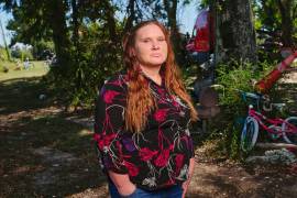 Laura Leigh Taylor, una agricultora de Georgia que afirma arrepentirse de haber votado por el presidente Donald Trump en 2024, aparece fotografiada el 29 de septiembre de 2026.