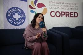 La coordinadora médica para México de Médicos del Mundo (MDM), Tania Marín, habla durante una entrevista con EFE en Ciudad de México (México).
