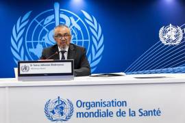 El director general de la OMS, Tedros Adhanom Ghebreyesus en una conferencia de prensa.