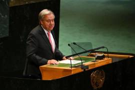 El Secretario General de las Naciones Unidas, Antonio Guterres, da un discurso en la inauguración del 80 periodo de sesiones de la Asamblea General.