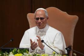 El Papa León XIV asiste a la presentación de su primera encíclica, “Magnifica humanitas: Sobre la salvaguardia de la persona humana en la época de la inteligencia artificial”, en el Vaticano.