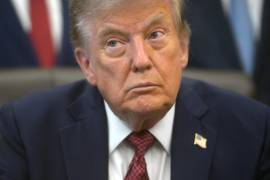 El presidente de Estados Unidos, Donald Trump, durante una conferencia de prensa en la Oficina Oval en Washington.