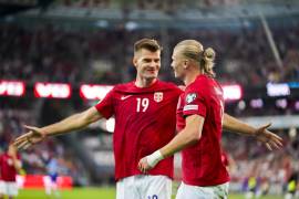 Haaland y Sørloth conformaron un ataque peligroso para que Noruega gane su primer duelo de Eliminatoria rumbo a la Euro del 2024.