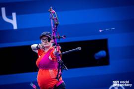 Además de competir embarazada, la arquera británica conquistó el bronce en París 2024.