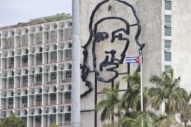 Fotografía del edificio del Ministerio del Interior de Cuba, en La Habana.