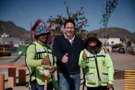 El alcalde Javier Díaz González supervisó la obra y destacó su compromiso por promover la convivencia familiar y el deporte en la ciudad.