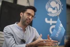 El especialista en Protección a la Infancia de Unicef, Juan Rodríguez, durante una entrevista con EFE en Ciudad de México.