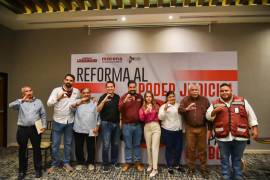 El líder estatal de Morena, Diego del Bosque, anunció los foros de análisis para la reforma del Poder Judicial en Coahuila.