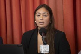 MEX1629. CIUDAD DE MÉXICO (MÉXICO), 03/09/2025.- La representante del Centro por la Justicia y el Derecho Internacional (Cejil), Soledad Sánchez, habla en una rueda de prensa este miércoles, en Ciudad de México (México). Organizaciones de derechos humanos en México y familiares de la defensora Digna Ochoa, asesinada en 2001, denunciaron el incumplimiento del Estado mexicano en el caso, a cuatro años de la histórica sentencia de la Corte Interamericana de Derechos Humanos (CIDH) que condenó al Gobierno por la deficiente investigación del crimen caracterizado por amenazas y agresiones previas. EFE/ Isaac Esquivel