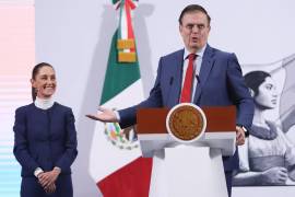 Marcelo Ebrard, secretario de Economía, elogió a la presidenta de México, Claudia Sheinbaum, luego de dialogar con el presidente de Estados Unidos, Donald Trump