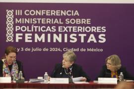 La canciller Alicia Barcena encabezó la III Conferencia Ministerial sobre Políticas Exteriores Feministas que se lleva a cabo en CDMX.