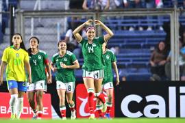 Greta Espinoza marcó de cabeza el gol con el que la selección mexicana femenil derrotó 1-0 a Brasil en el amistoso disputado en el Estadio Ciudad de los Deportes de la Ciudad de México.