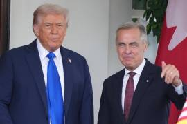 El presidente Trump se reunió en la Casa Blanca con el primer ministro de Canadá, Mark Carney.