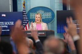La secretaria de prensa de la Casa Blanca, Karoline Leavitt, afirmó que la administración “tenía una estrategia sólida” antes de que estallara la guerra en Irán.