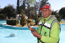 ‘Es un don divino’: Silas Herrera, el jardinero-escultor de la Alameda de Saltillo