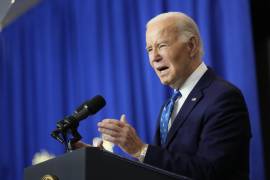 El presidente Joe Biden habla en el Departamento de Trabajo en Washington, el lunes 16 de diciembre de 2024.