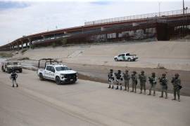 El operativo estuvo visible en Ciudad Juárez, sobre el muro fronterizo y el río Bravo a la altura de la Plaza de la Mexicanidad.