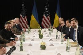 El presidente de Ucrania, Volodímir Zelenski, y el vicepresidente de Estados Unidos, JD Vance durante una reunión al margen de la Conferencia de Seguridad de Múnich, en Múnich, Alemania.