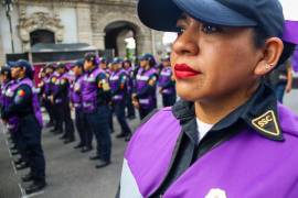 La SSC-CDMX desplegó a 600 mujeres policías para la marcha del ‘25N’, por el Día Internacional de la Eliminación de la Violencia contra la Mujer.