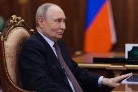 El presidente ruso, Vladimir Putinen el Kremlin. Rusia ha proporcionado a Irán información que podría ayudar a Teherán a atacar buques de guerra de EU, según dos funcionarios familiarizados sobre el asunto.