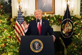 El presidente de Estados Unidos, Donald Trump, pronunció este jueves un discurso a la nación en el que trató de hacer un balance superlativo de su primer año de regreso al poder.