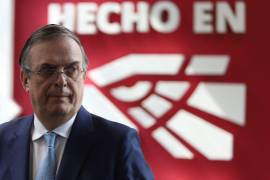 Marcelo Ebrard, secretario de Economía, ofreció un mensaje a los medios luego de la presentación del Sistema de Vinculación IMPI - Cofepris.