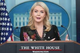 Karoline Leavitt reiteró que Trump tiene mucho respeto por la presidenta de México, Claudia Sheinbaum.