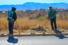 Continúan labores de limpieza y orden en distintos puntos de Ramos Arizpe.