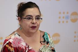 La coordinadora de Programas de Partería del Fondo de Población de las Naciones Unidas (UNFPA) en México, Elsa Santos Pruneda en la Ciudad de México (México).