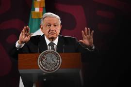 Andrés Manuel López Obrador, presidente de México, durante su intervención en la conferencia de prensa matutina en Palacio Nacional, expresó que “prefiere esperar” para reconocer a Palestina como Estado.